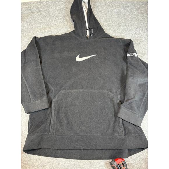 Vintage 90s Nike Fleece Sweatshirt Hoodie Men 2XL Center Swoosh Sportswear Retro - Picture 1 of 6